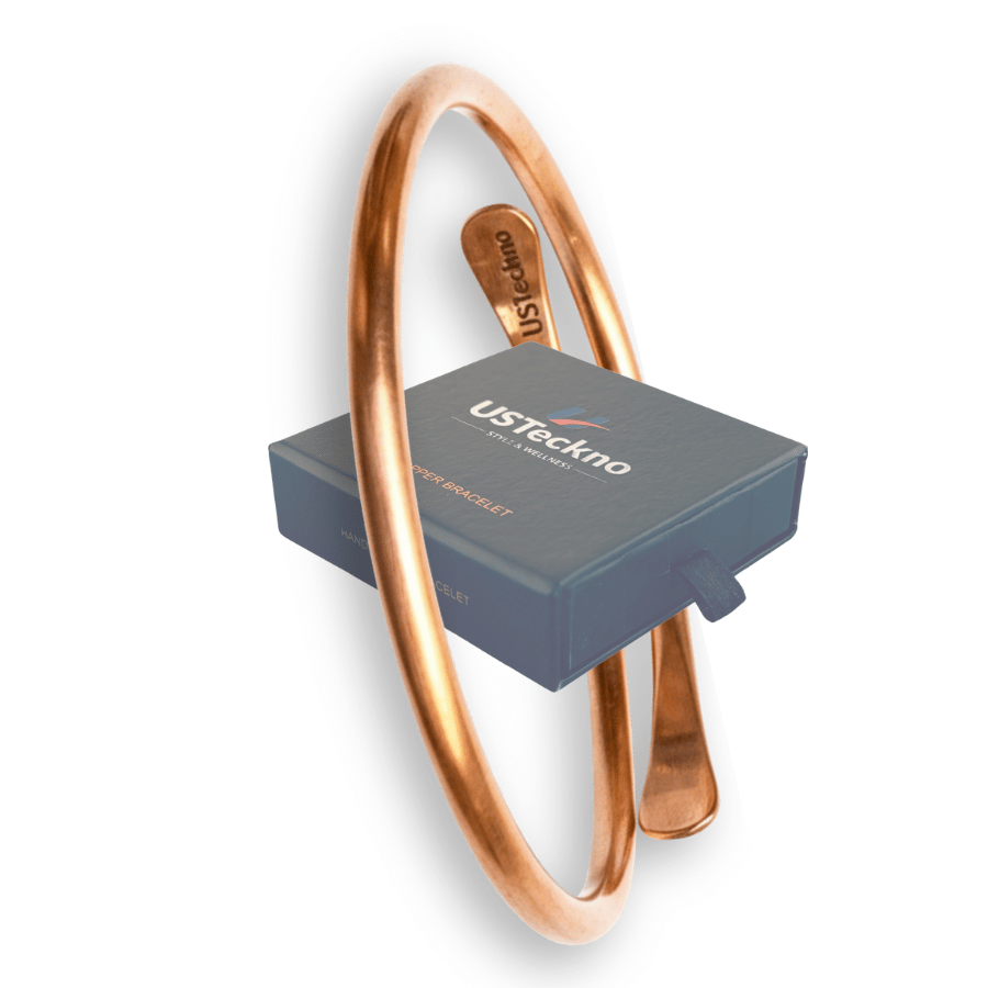 16 4MM_Spiral: Hand Forged Unisex 100% Pure Copper Bracelet. Made with Premium Solid High Gauge Copper and Health benefits. - Image 1
