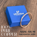 4MM_Plain: Hand Forged 100% Pure Copper Bracelet. Made with Solid High Gauge Copper and Health benefits. - Image 5