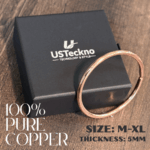 5MM_Plain: Hand Forged 100% Pure Copper Bracelet. Made with Solid High Gauge Copper and Health benefits. - Image 3