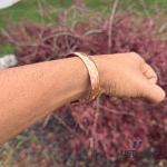 13mm_Hammered: Hand Forged 100% Pure Copper Bracelet. Made with Premium Solid High Gauge Copper and Health benefits. - Image 2