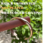 8MM Plain: Hand Forged Unisex 100% Pure Copper Bracelet. Made with Premium Solid High Gauge Copper - Image 2