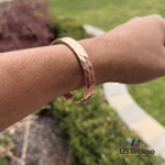 9mm_Hammered: Hand Forged Unisex 100% Pure Copper Bracelet. Made with Premium Solid High Gauge Copper and Health benefits. - Image 4