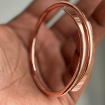 4MM_Spiral: Hand Forged Unisex 100% Pure Copper Bracelet. Made with Premium Solid High Gauge Copper and Health benefits. - Image 3