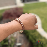 4MM_Spiral: Hand Forged Unisex 100% Pure Copper Bracelet. Made with Premium Solid High Gauge Copper and Health benefits. - Image 4