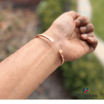 4mm_FlatEnd: Hand Forged 100% Pure Copper Bracelet. Made with Solid High Gauge Copper and Health benefits. - Image 3