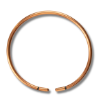 Plain 4MM:100% Pure Copper Anklet for Women and Men – Raw, Solid, Uncoated, Adjustable, Handcrafted