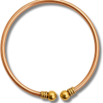 Plain 5MM BallEnd: 100% Pure Copper Anklet for Women and Men – Raw, Solid, Uncoated, Adjustable, Handcrafted Wellness Jewelry