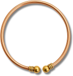 Plain 5MM BallEnd: 100% Pure Copper Anklet for Women and Men – Raw, Solid, Uncoated, Adjustable, Handcrafted Wellness Jewelry
